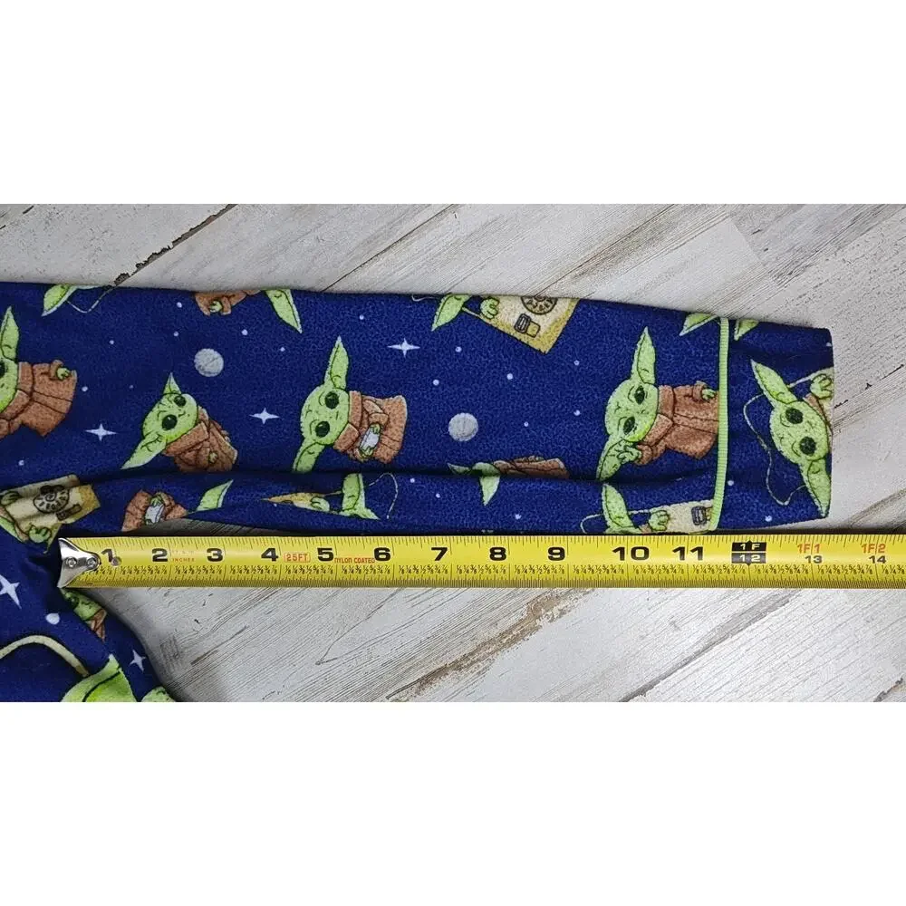 Sleepwear Boys' Star Wars Mandalorian The Child Grogu Blue Flannel Pajamas 6/7